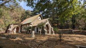 The church in the Christian Ashram estate